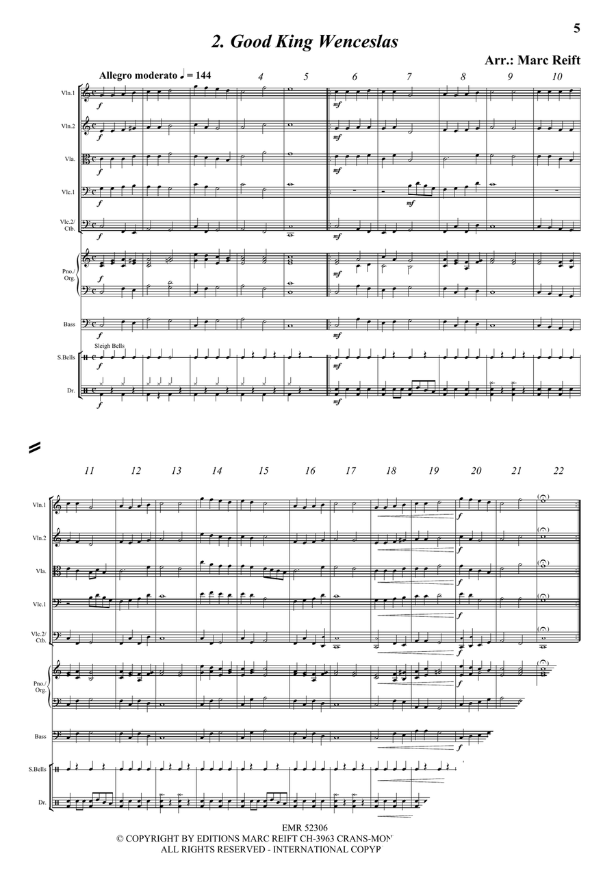 35 Easy Christmas Quintets String Orchestra scores gallery preview page 4