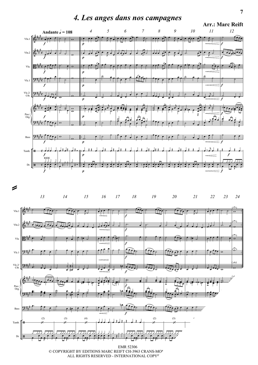 35 Easy Christmas Quintets String Orchestra scores gallery preview page 6