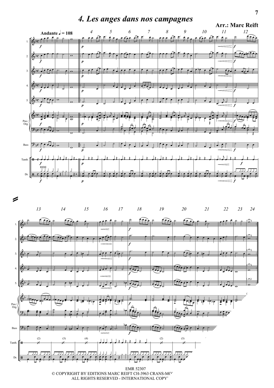 35 Easy Christmas Quintets Flute scores gallery preview page 6