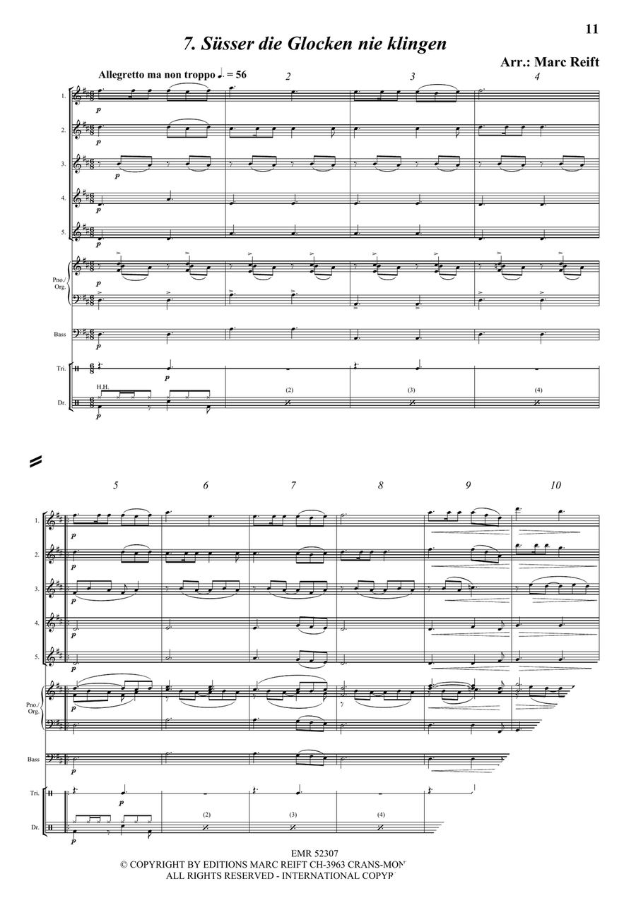 35 Easy Christmas Quintets Flute scores gallery preview page 9