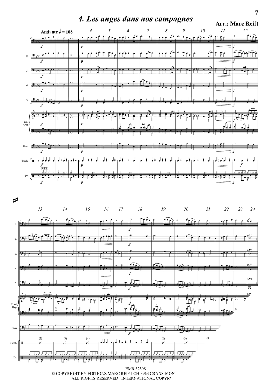 35 Easy Christmas Quintets Bassoon scores gallery preview page 6