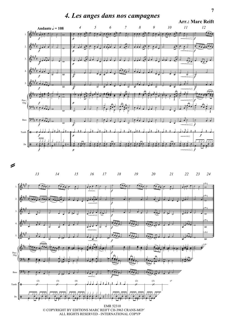 35 Easy Christmas Quintets Horn scores gallery preview page 7