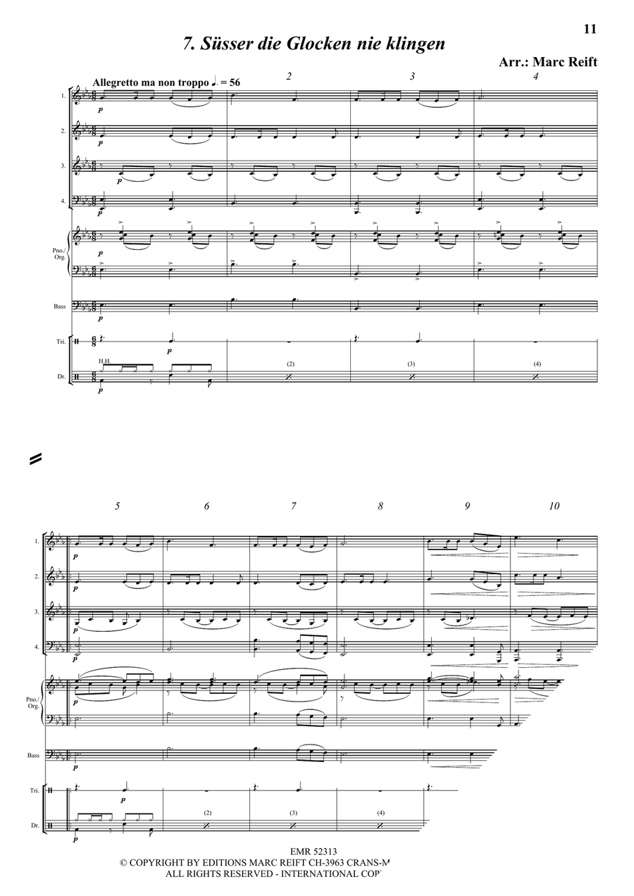 35 Easy Christmas Quartets Score scores gallery preview page 9
