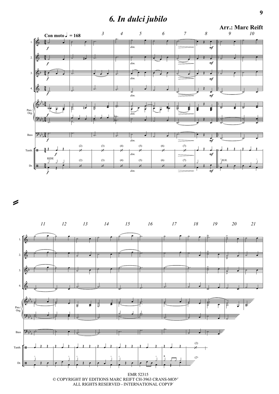 35 Easy Christmas Quartets Saxophone Quartet scores gallery preview page 9