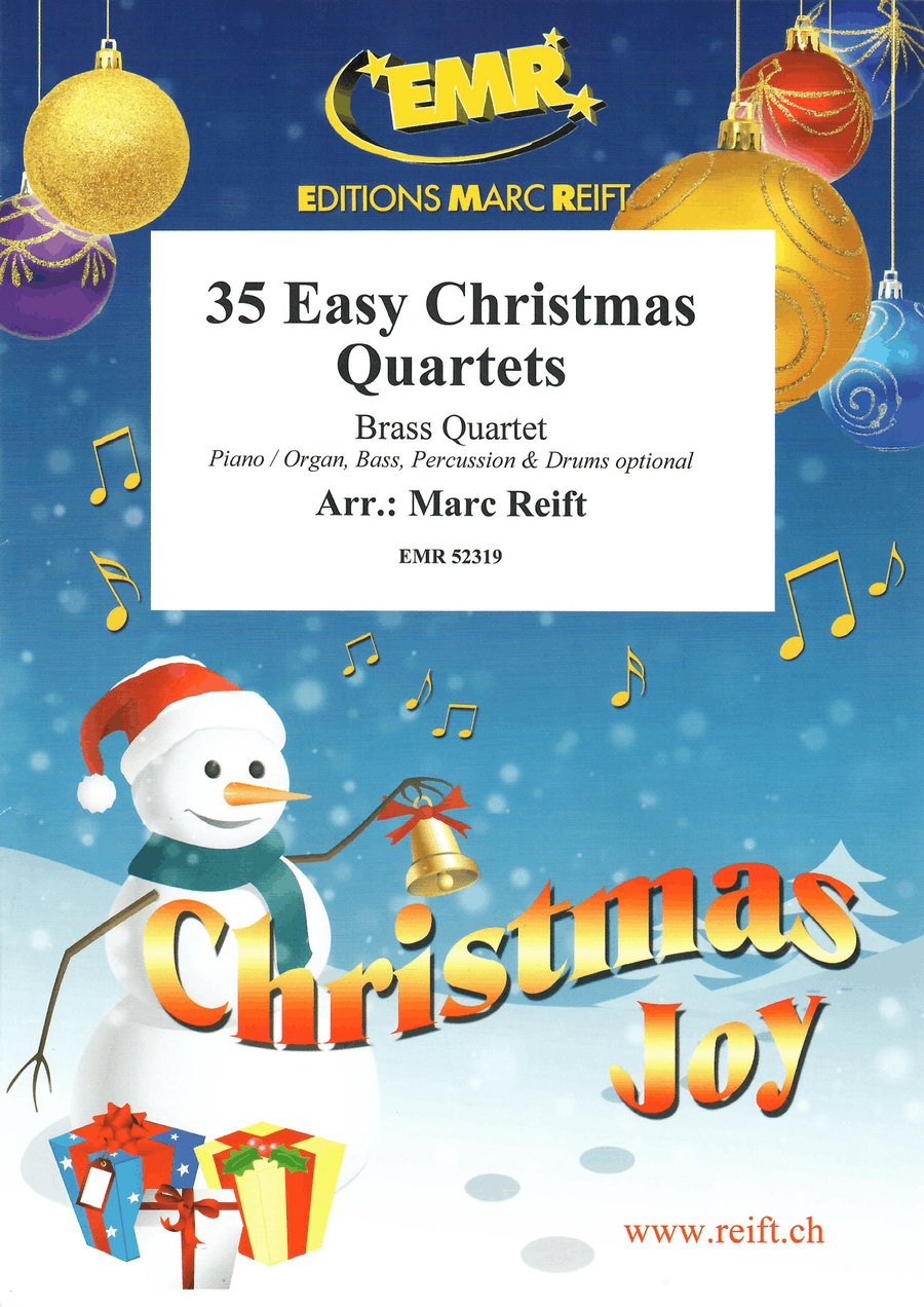 35 Easy Christmas Quartets Brass Quartet scores gallery preview page 1