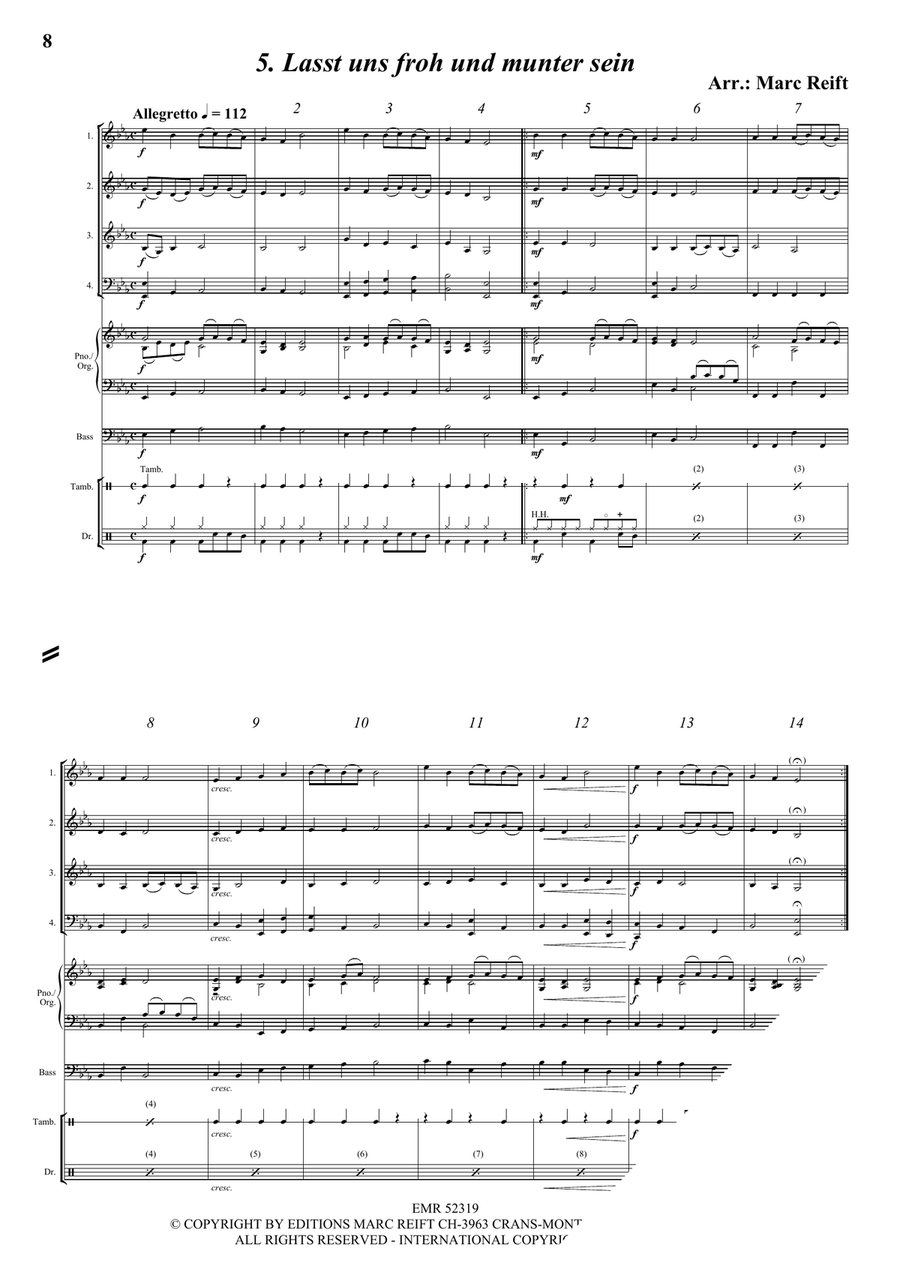35 Easy Christmas Quartets Brass Quartet scores gallery preview page 7