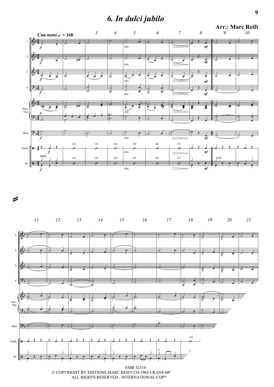 35 Easy Christmas Quartets Brass Quartet scores gallery preview page 8