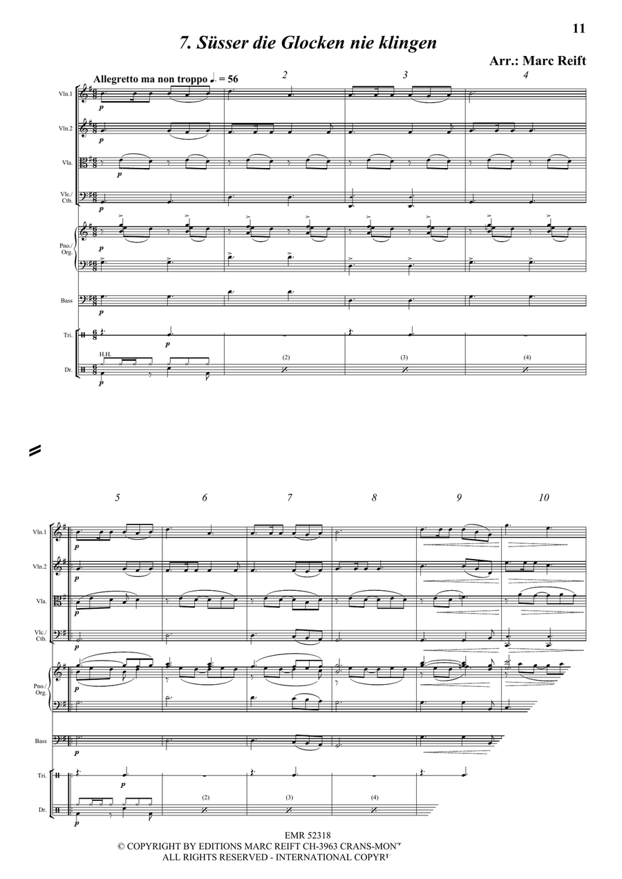 35 Easy Christmas Quartets String Quartet scores gallery preview page 9