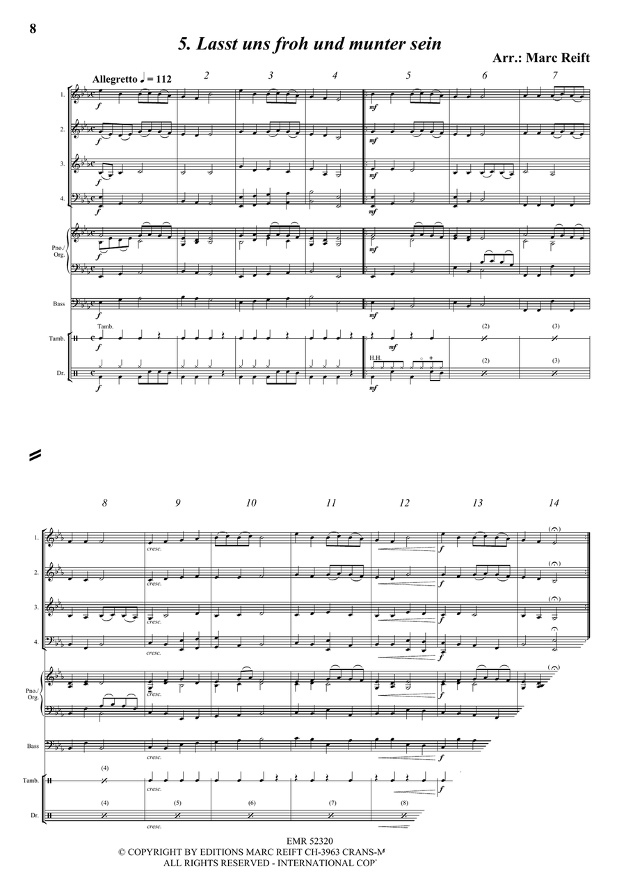 35 Easy Christmas Quartets Woodwind Quartet scores gallery preview page 7