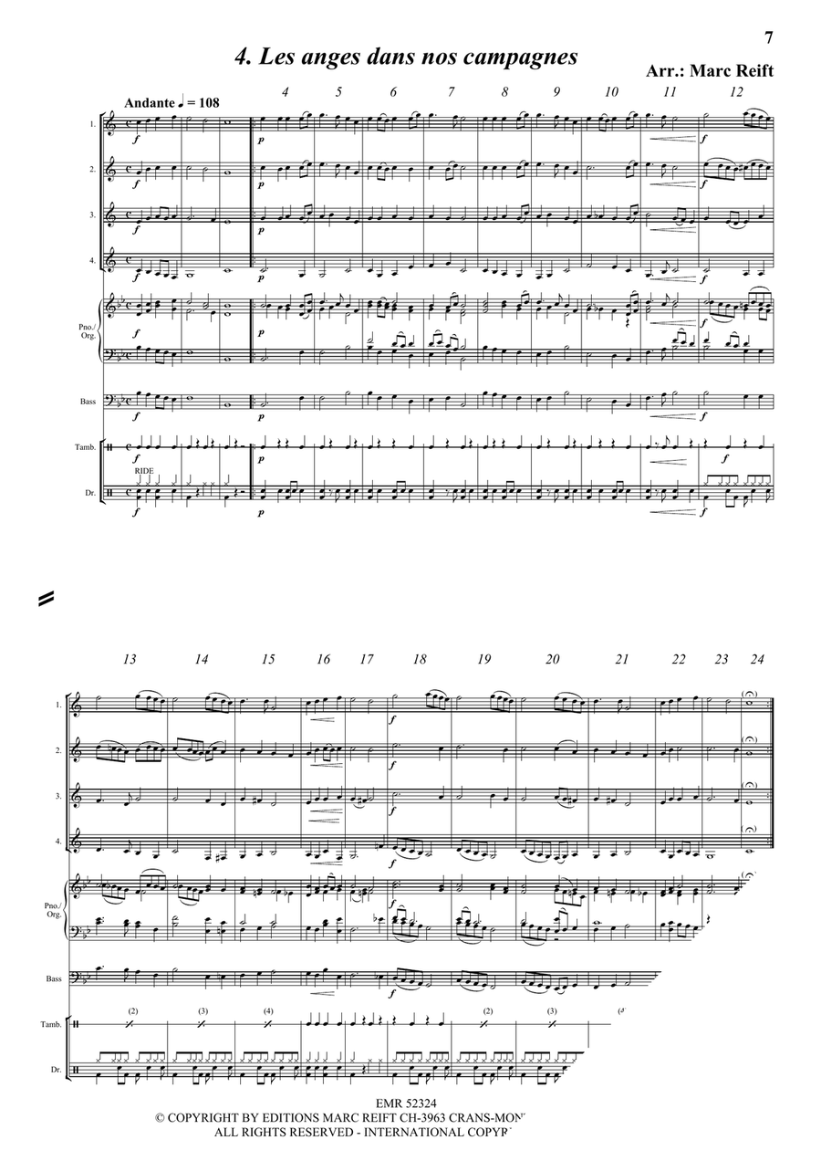 35 Easy Christmas Quartets Euphonium Quartet scores gallery preview page 6