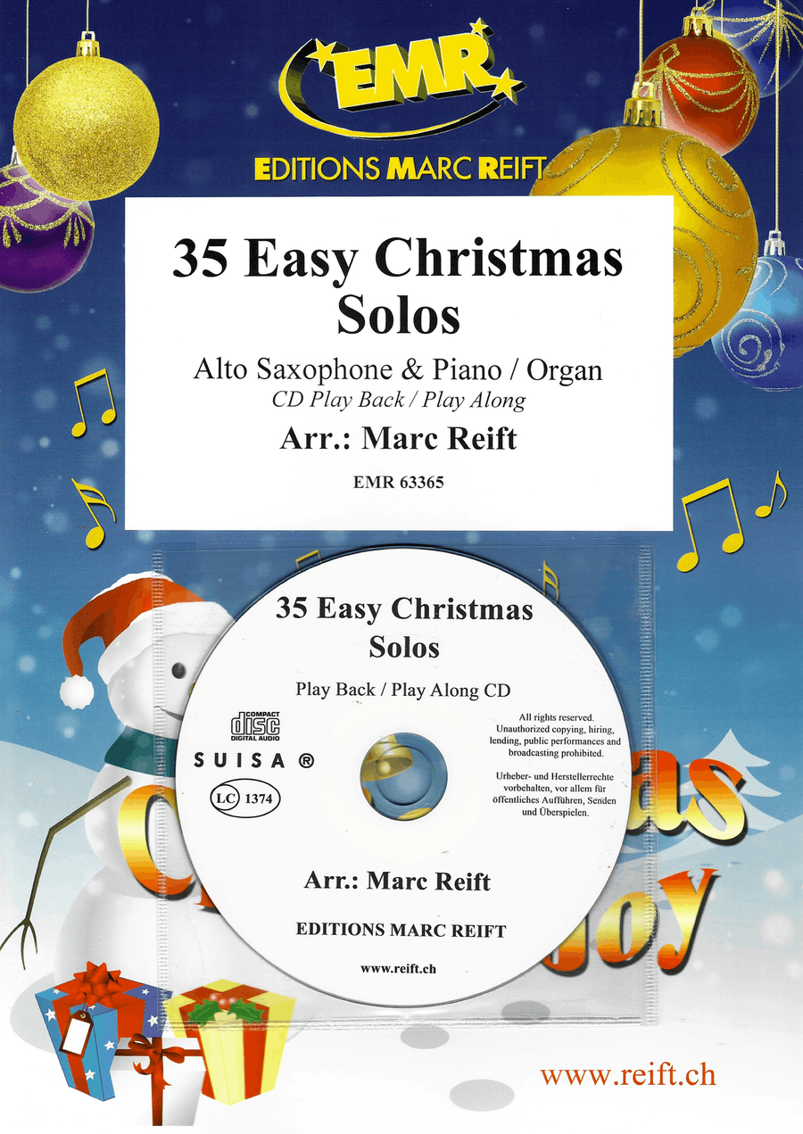 35 Easy Christmas Solos 35 Easy Christmas Solos Alto Saxophone scores gallery preview page 1
