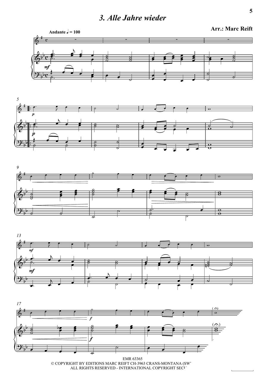 35 Easy Christmas Solos 35 Easy Christmas Solos Alto Saxophone scores gallery preview page 5