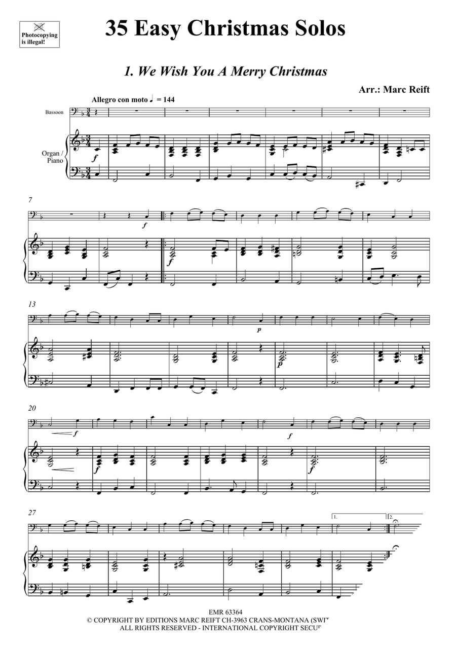 35 Easy Christmas Solos 35 Easy Christmas Solos Bassoon Solo scores gallery preview page 3