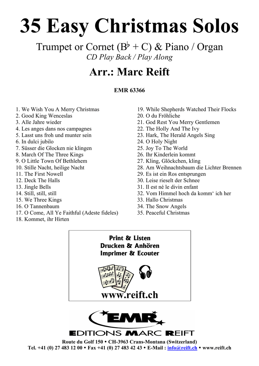 35 Easy Christmas Solos 35 Easy Christmas Solos Cornet scores gallery preview page 2