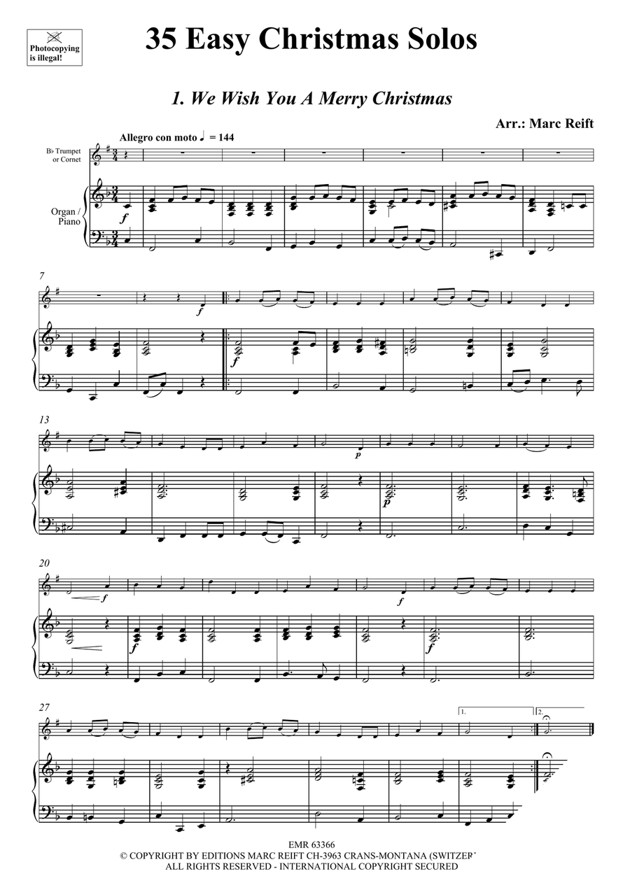 35 Easy Christmas Solos 35 Easy Christmas Solos Cornet scores gallery preview page 3