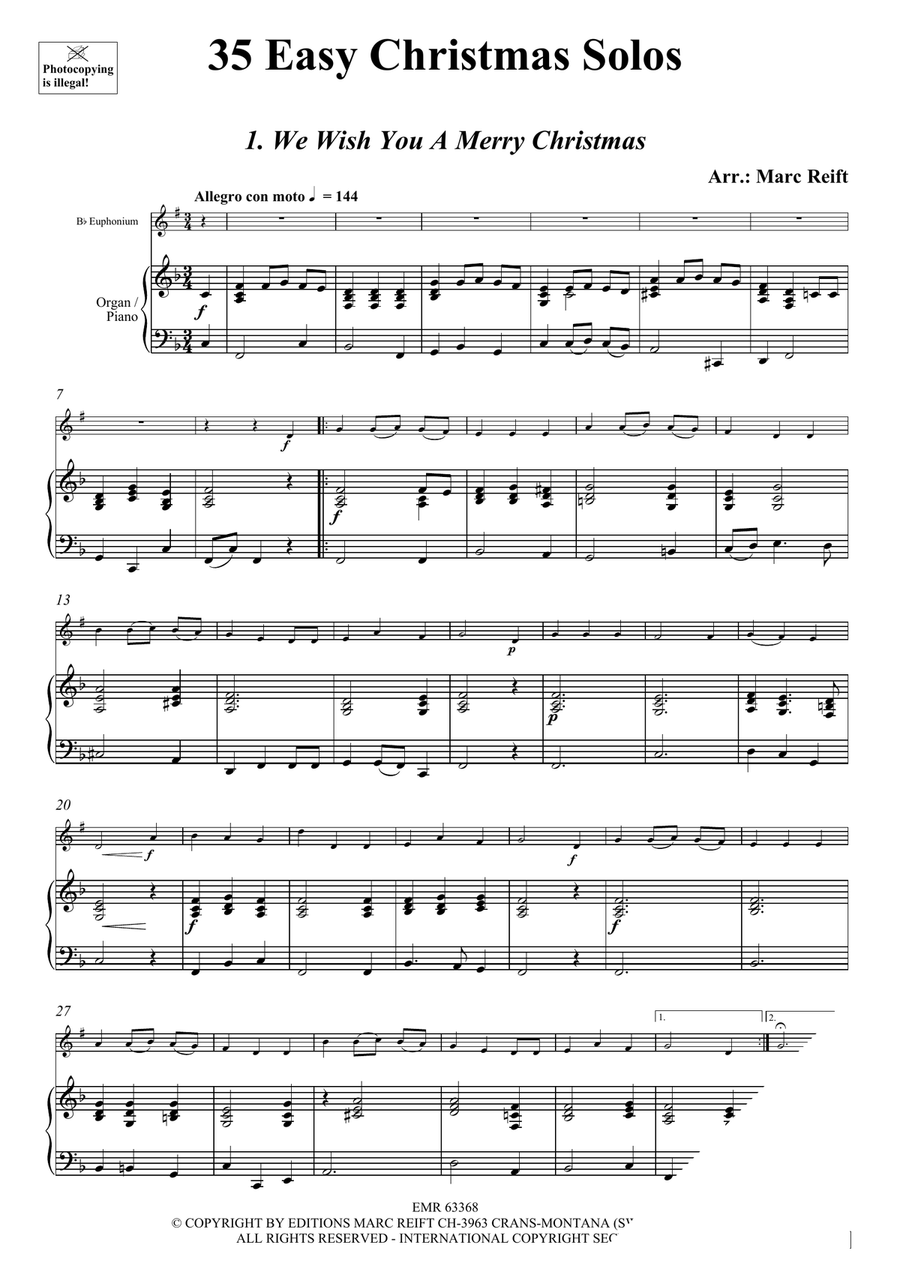 35 Easy Christmas Solos 35 Easy Christmas Solos Euphonium scores gallery preview page 3