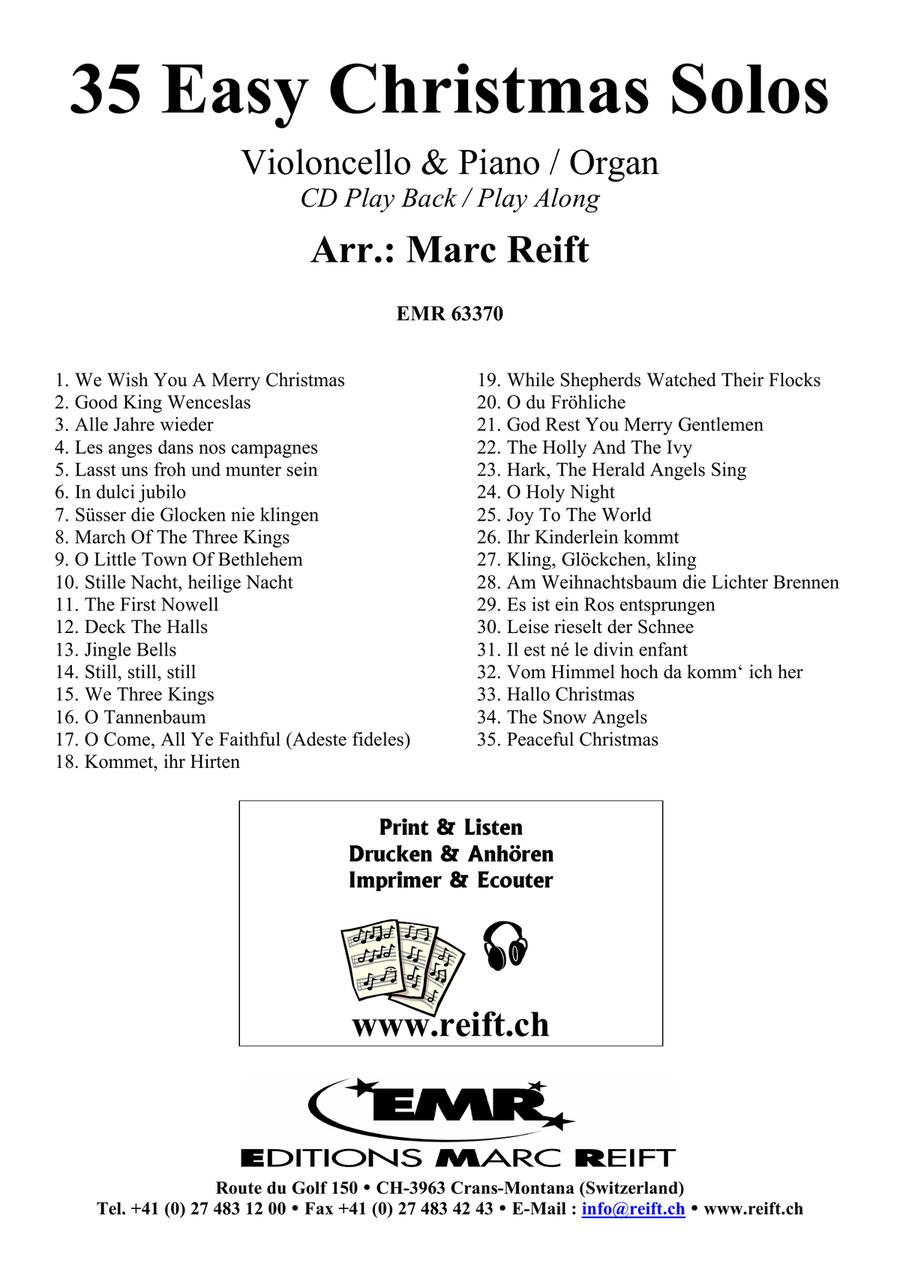 35 Easy Christmas Solos 35 Easy Christmas Solos Organ scores gallery preview page 2