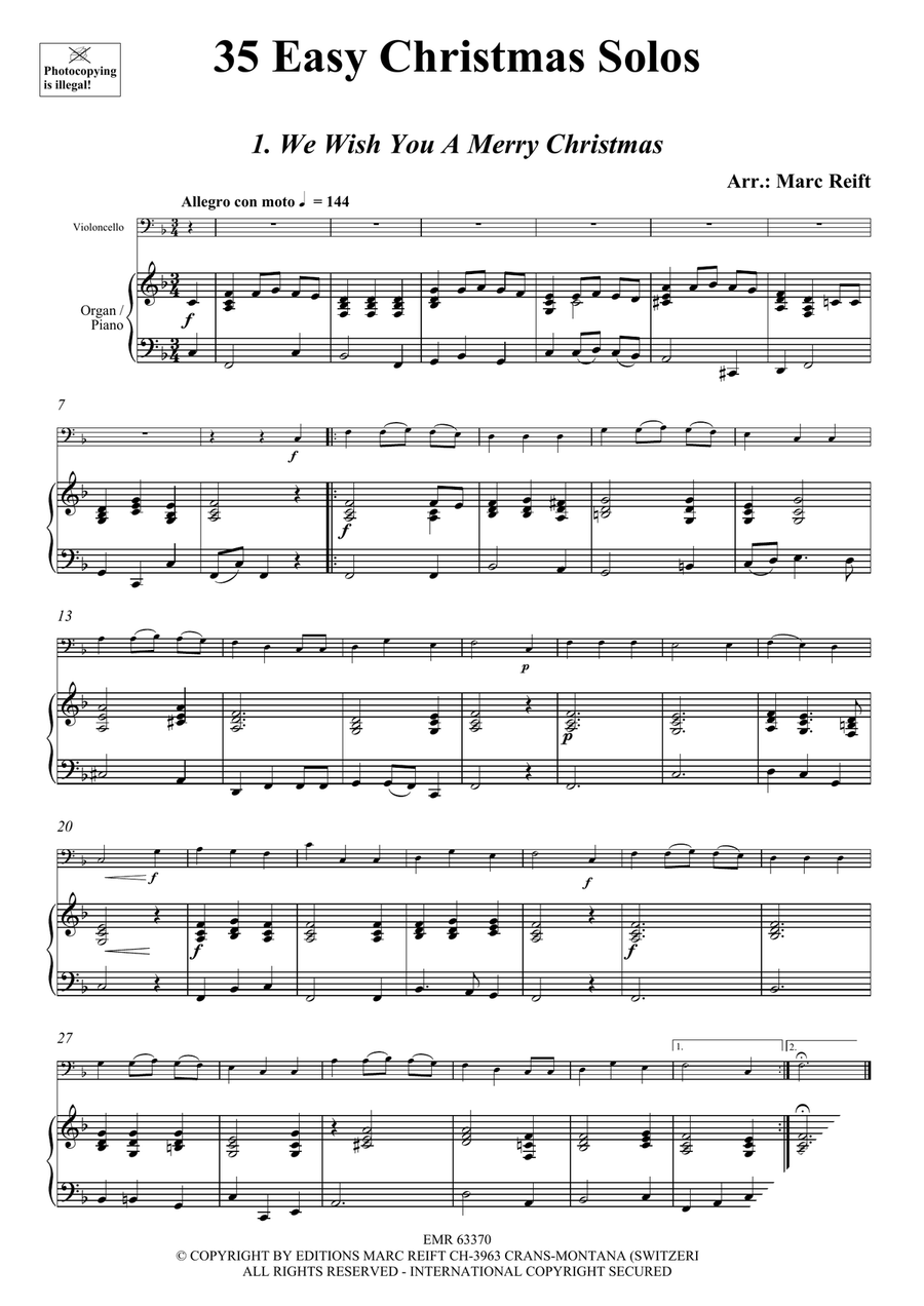 35 Easy Christmas Solos 35 Easy Christmas Solos Organ scores gallery preview page 3