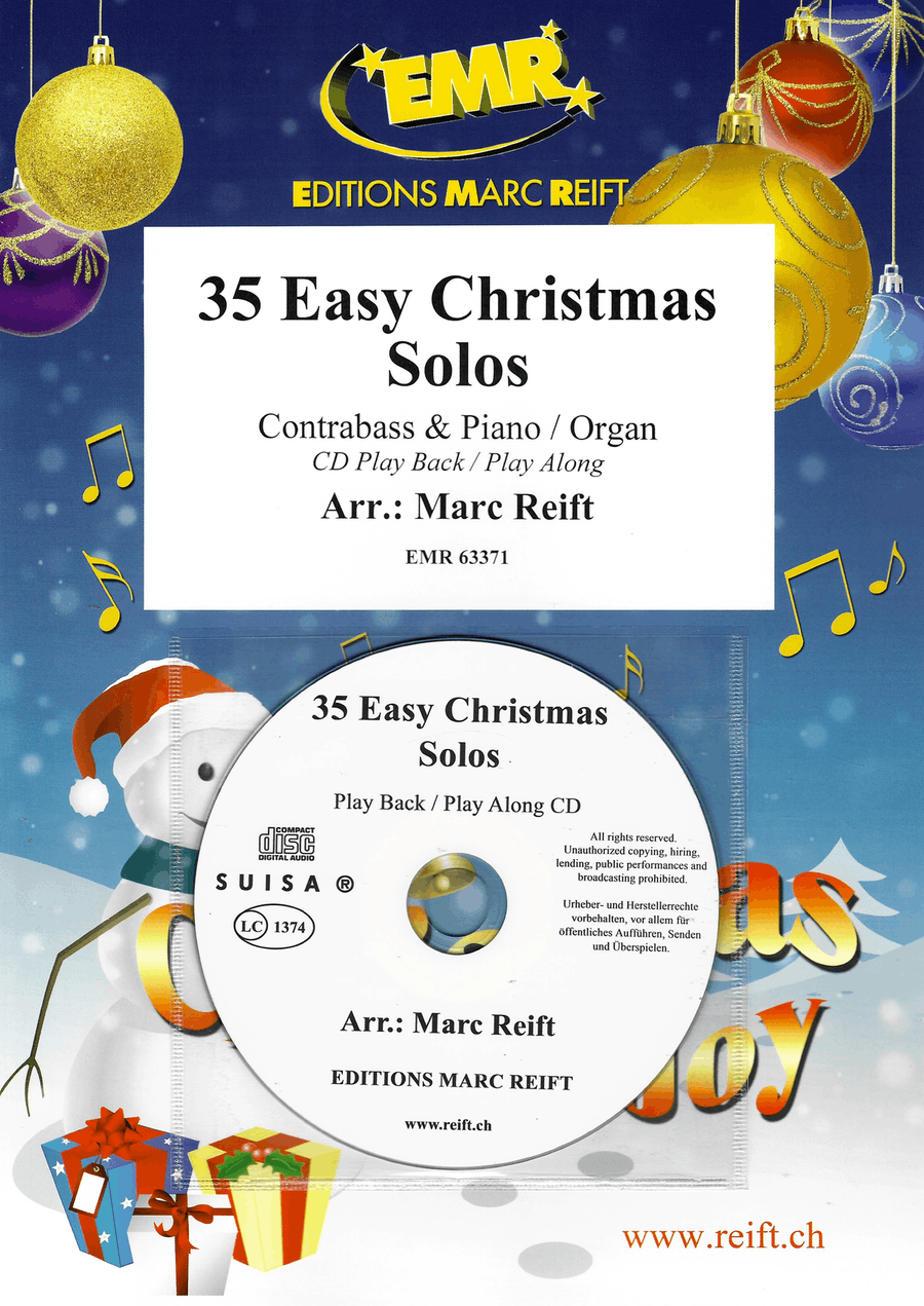 35 Easy Christmas Solos 35 Easy Christmas Solos Double Bass scores gallery preview page 1
