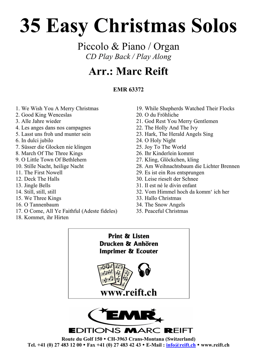 35 Easy Christmas Solos 35 Easy Christmas Solos Piccolo scores gallery preview page 2