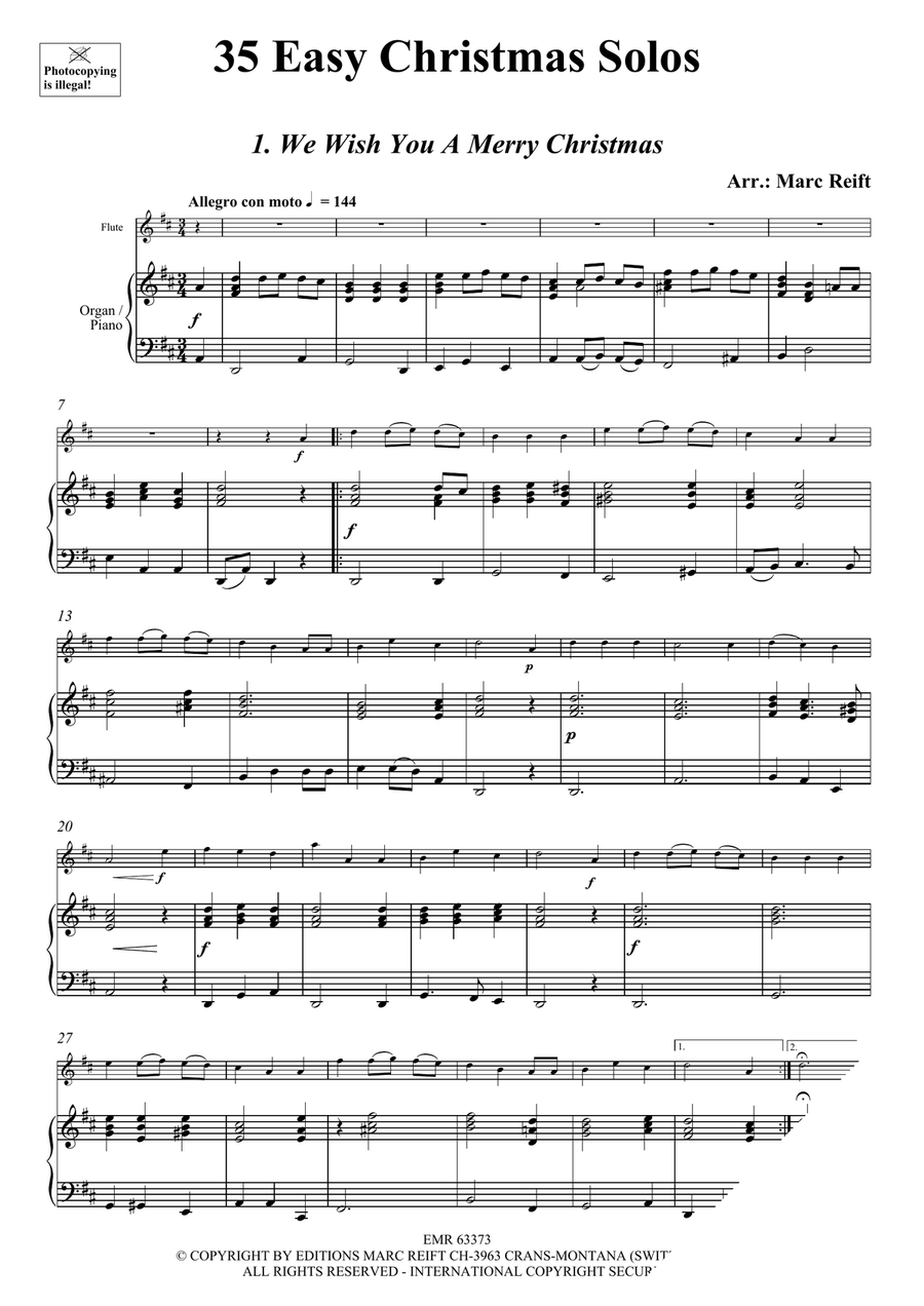35 Easy Christmas Solos 35 Easy Christmas Solos Flute Solo scores gallery preview page 3