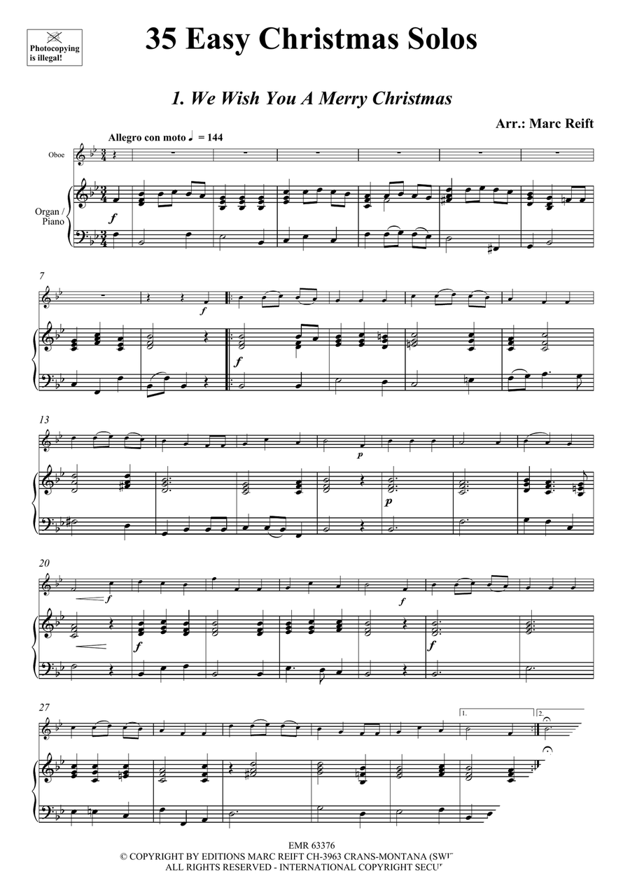 35 Easy Christmas Solos 35 Easy Christmas Solos Organ scores gallery preview page 3