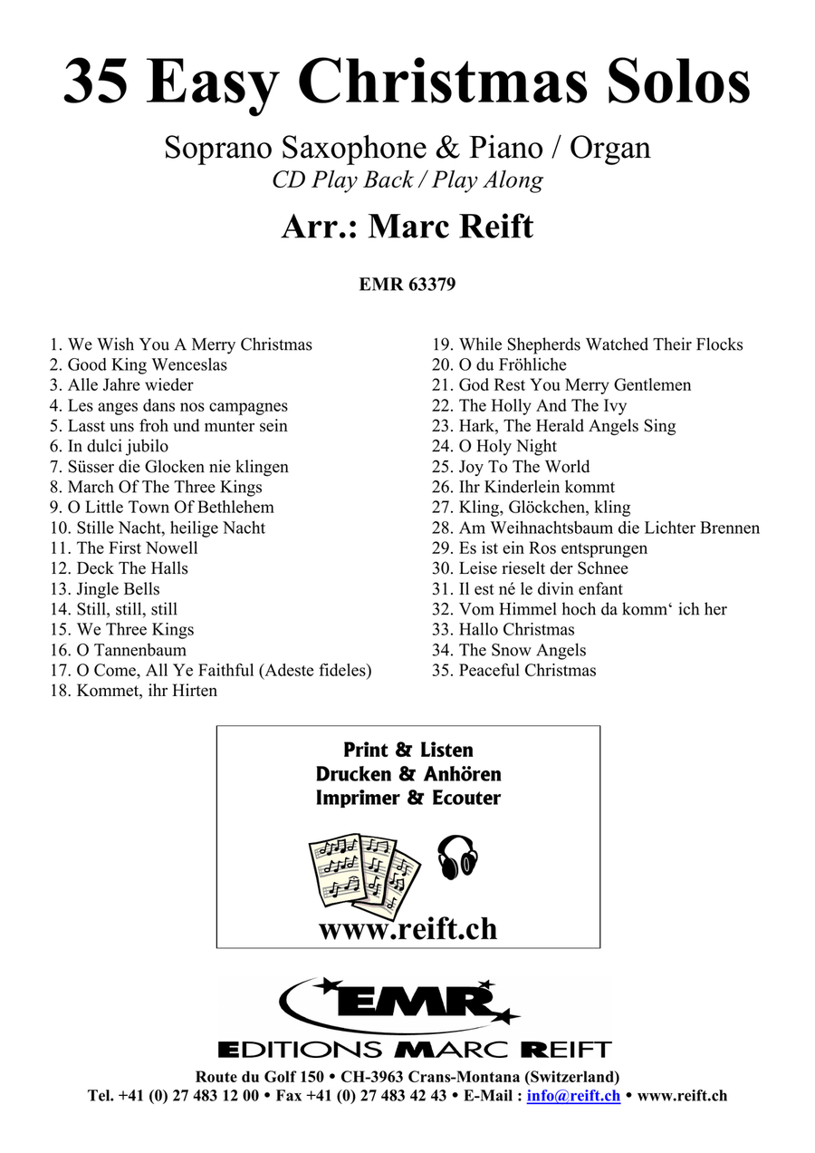 35 Easy Christmas Solos 35 Easy Christmas Solos Soprano Saxophone scores gallery preview page 2