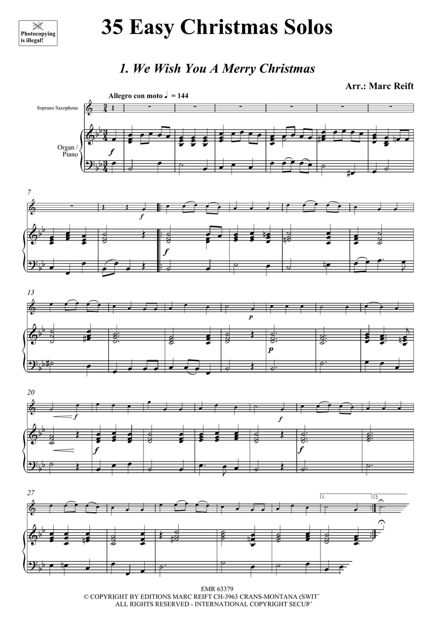 35 Easy Christmas Solos 35 Easy Christmas Solos Soprano Saxophone scores gallery preview page 3