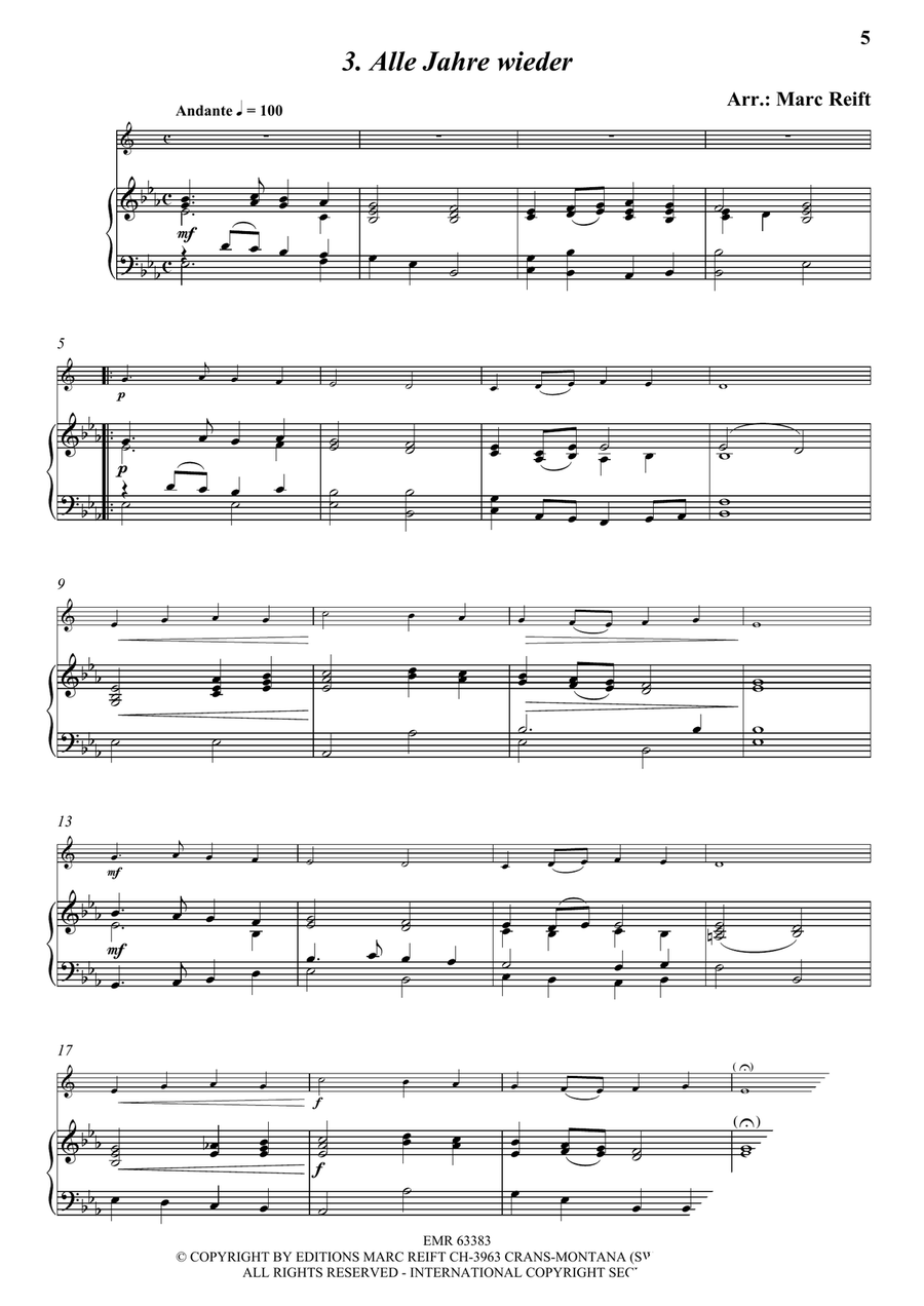 35 Easy Christmas Solos 35 Easy Christmas Solos Horn scores gallery preview page 5
