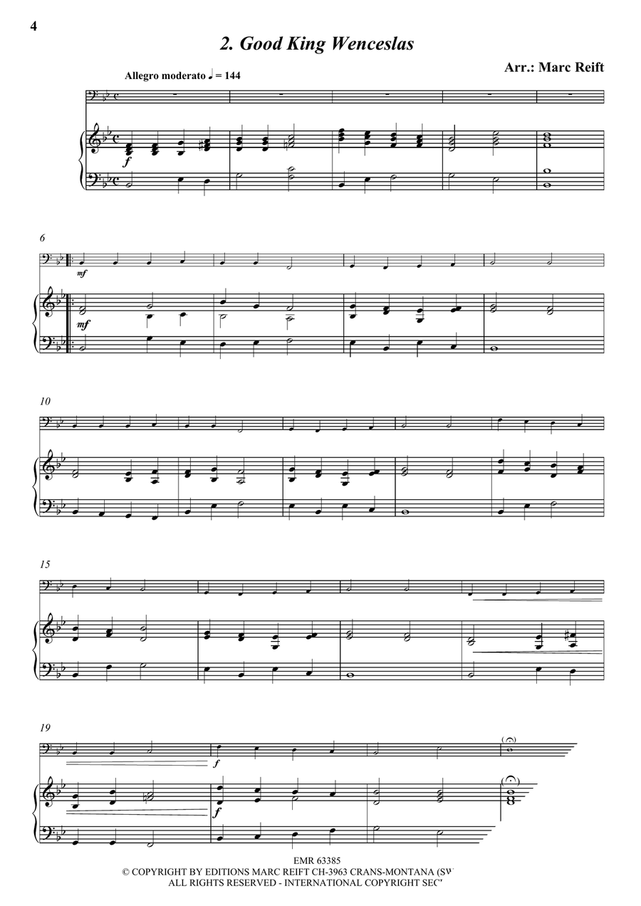35 Easy Christmas Solos 35 Easy Christmas Solos Trombone scores gallery preview page 4