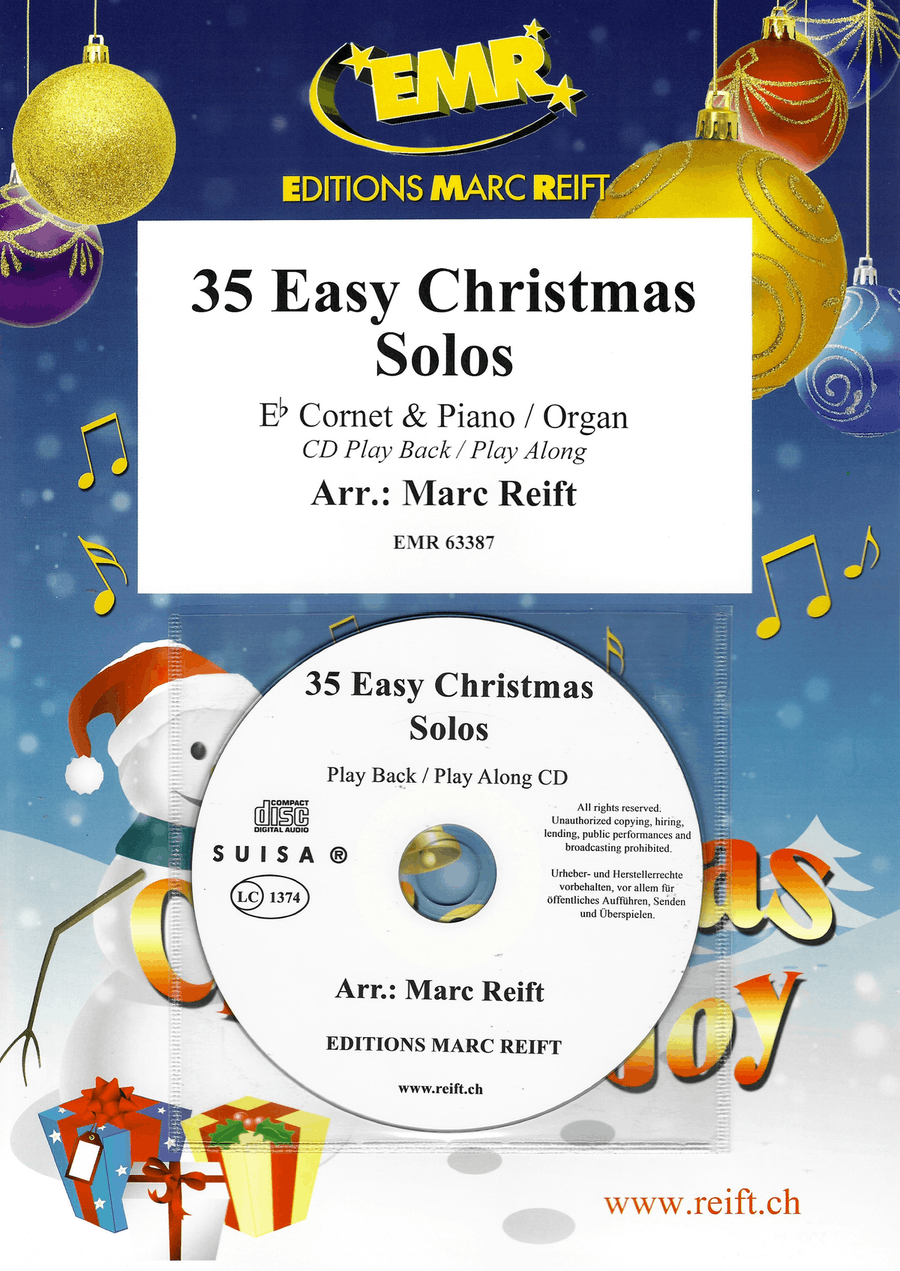 35 Easy Christmas Solos 35 Easy Christmas Solos Cornet scores gallery preview page 1