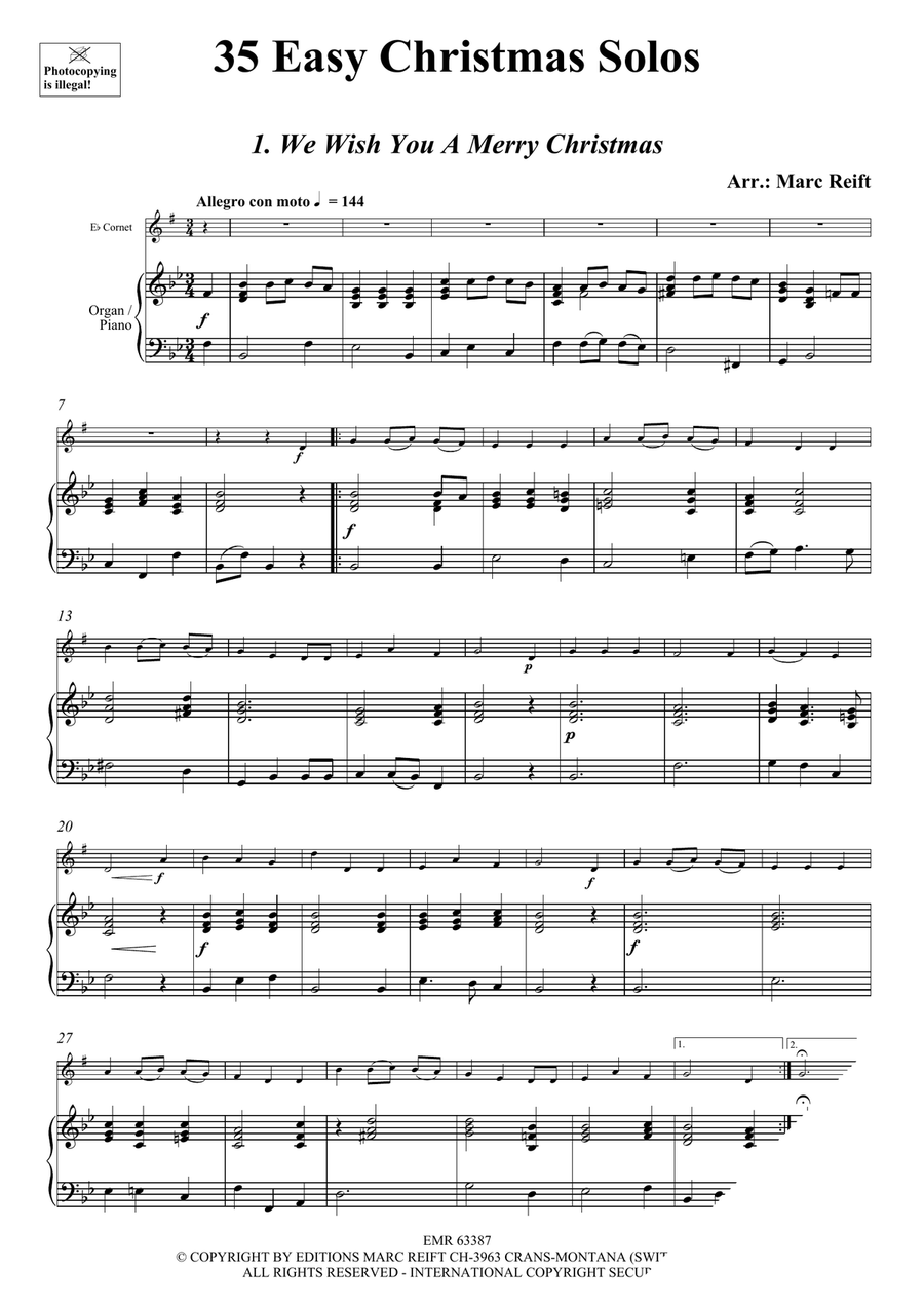 35 Easy Christmas Solos 35 Easy Christmas Solos Cornet scores gallery preview page 3
