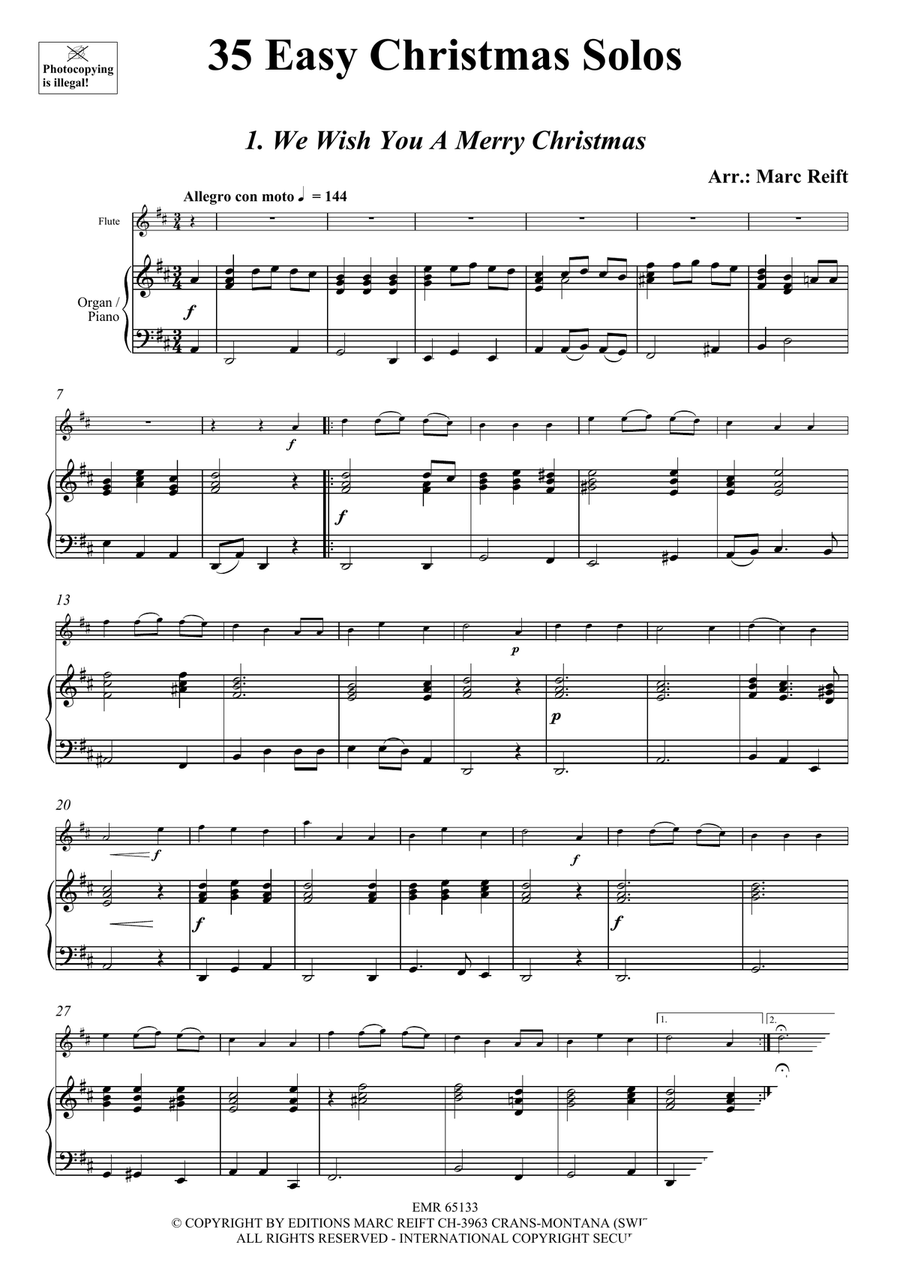 35 Easy Christmas Solos 35 Easy Christmas Solos Flute Solo scores gallery preview page 3