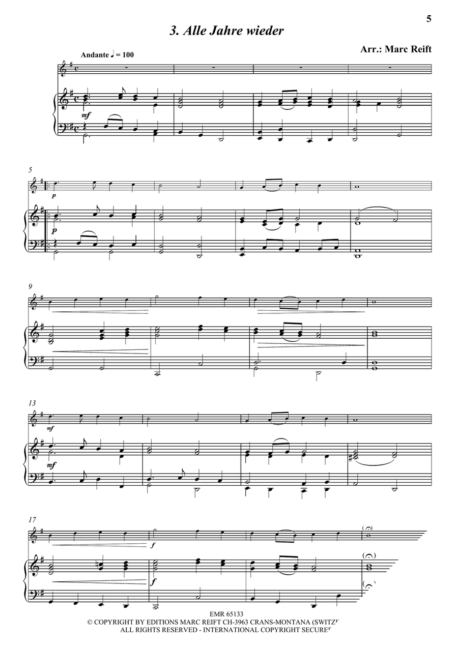 35 Easy Christmas Solos 35 Easy Christmas Solos Flute Solo scores gallery preview page 5