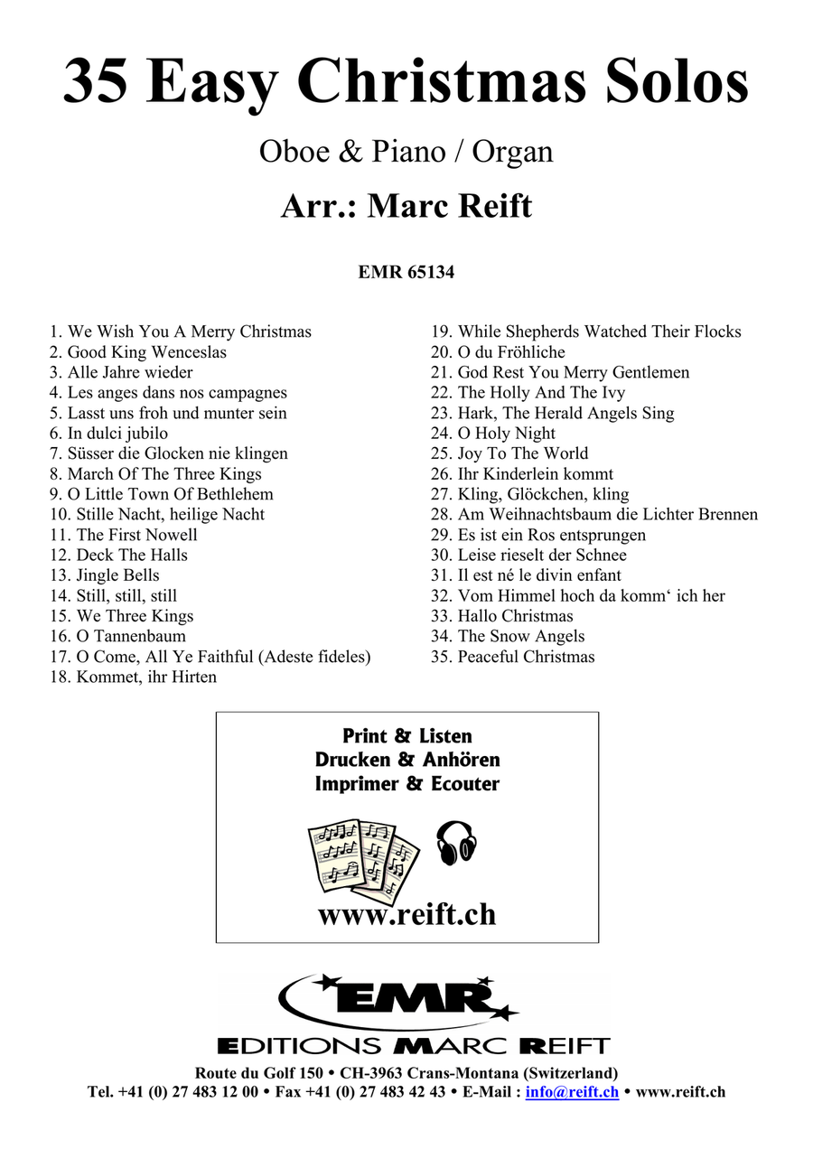 35 Easy Christmas Solos 35 Easy Christmas Solos Organ scores gallery preview page 2