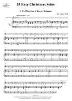 35 Easy Christmas Solos Bass Clarinet scores gallery preview page 3