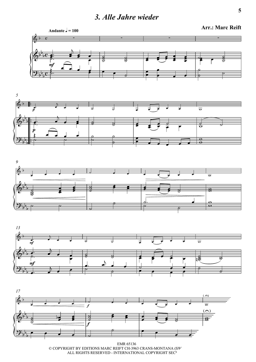 35 Easy Christmas Solos 35 Easy Christmas Solos Bass Clarinet scores gallery preview page 5