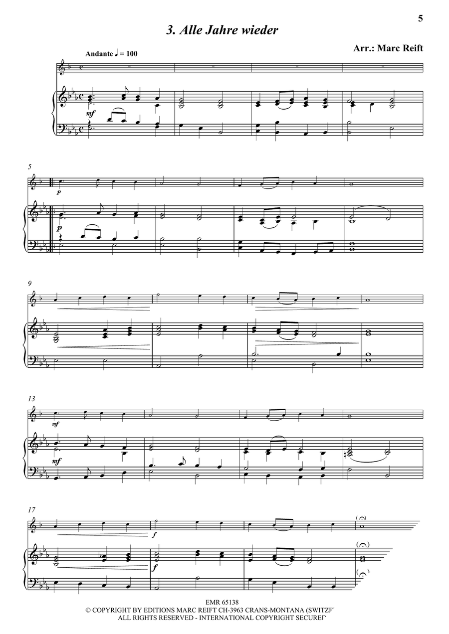 35 Easy Christmas Solos 35 Easy Christmas Solos Soprano Saxophone scores gallery preview page 5