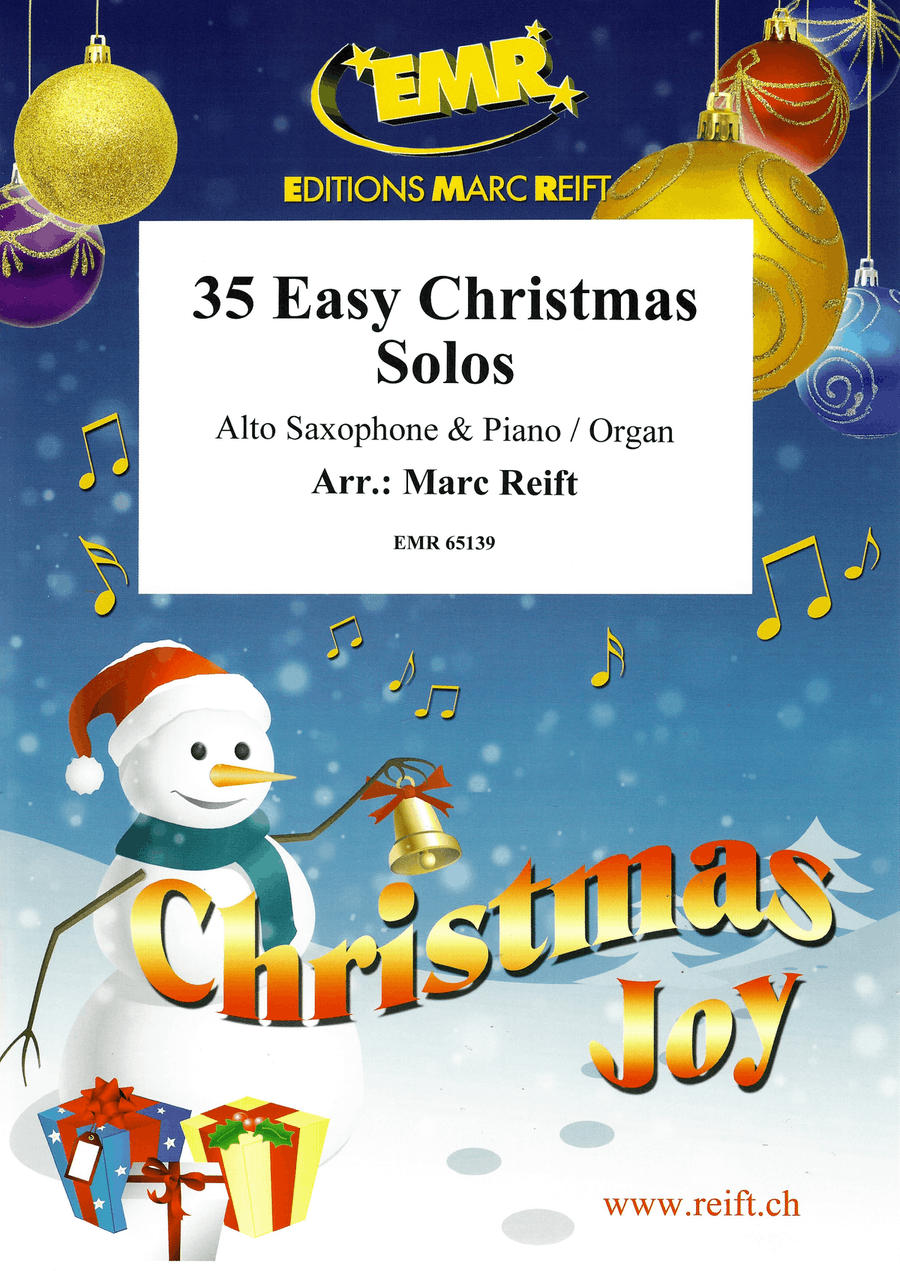 35 Easy Christmas Solos 35 Easy Christmas Solos Alto Saxophone scores gallery preview page 1