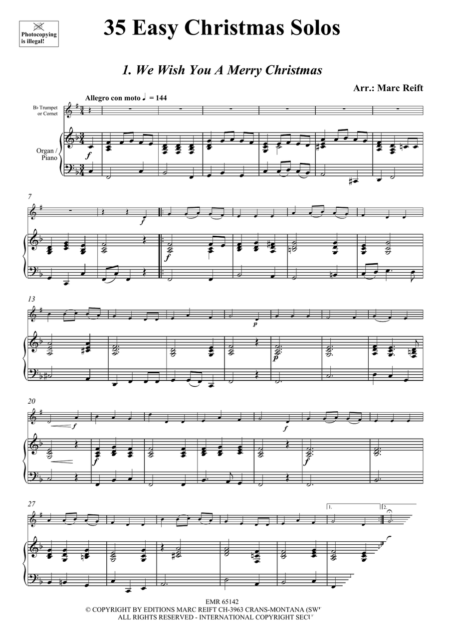 35 Easy Christmas Solos 35 Easy Christmas Solos Cornet scores gallery preview page 3
