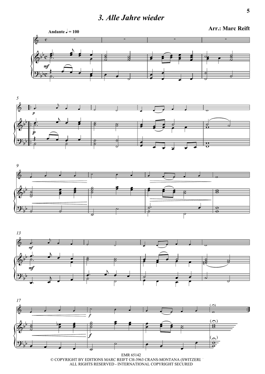 35 Easy Christmas Solos 35 Easy Christmas Solos Cornet scores gallery preview page 5