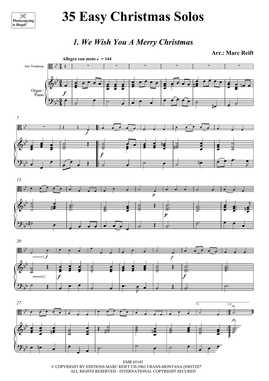 35 Easy Christmas Solos 35 Easy Christmas Solos Organ scores gallery preview page 3