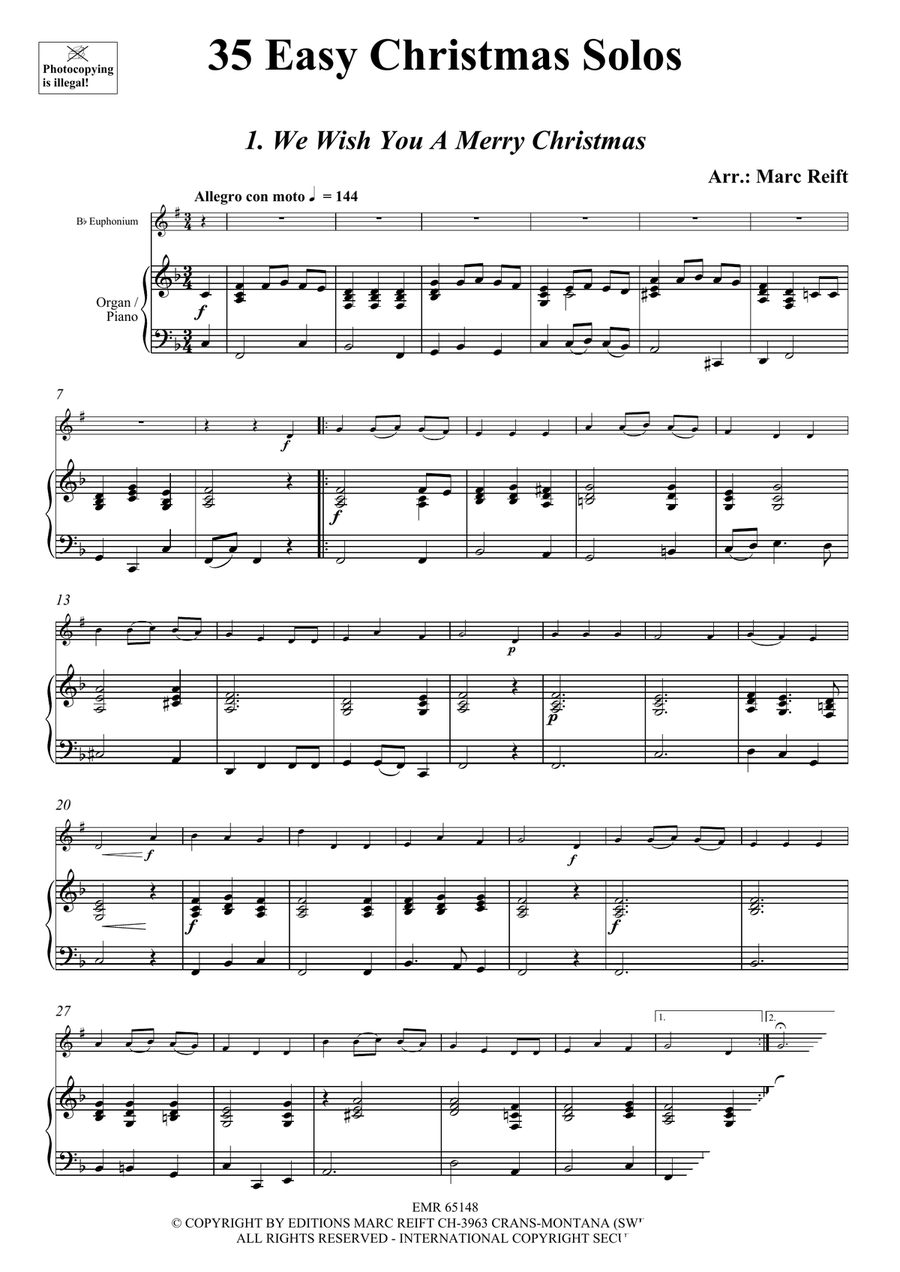35 Easy Christmas Solos 35 Easy Christmas Solos Euphonium scores gallery preview page 3