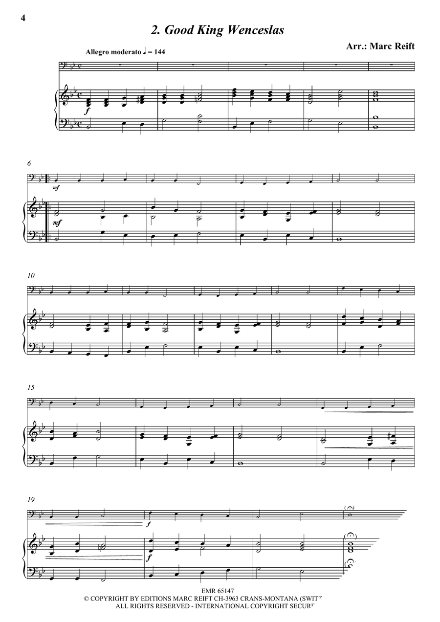 35 Easy Christmas Solos 35 Easy Christmas Solos Trombone scores gallery preview page 4