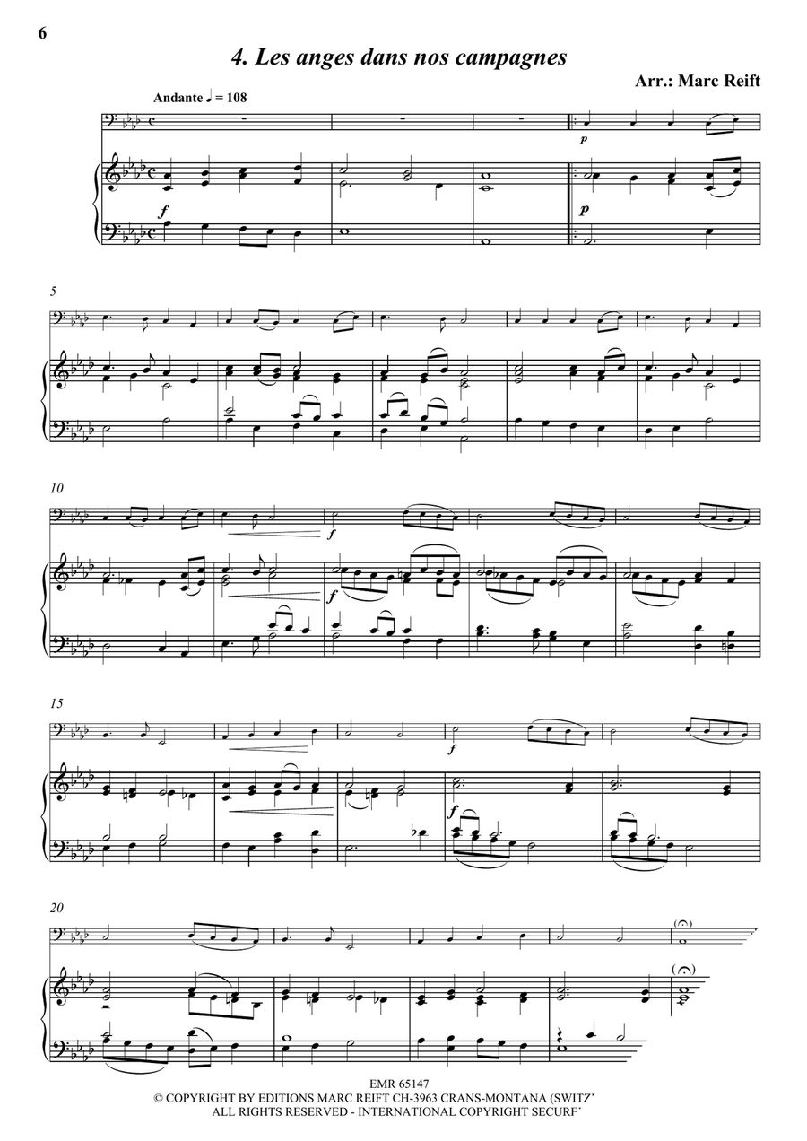 35 Easy Christmas Solos 35 Easy Christmas Solos Trombone scores gallery preview page 6