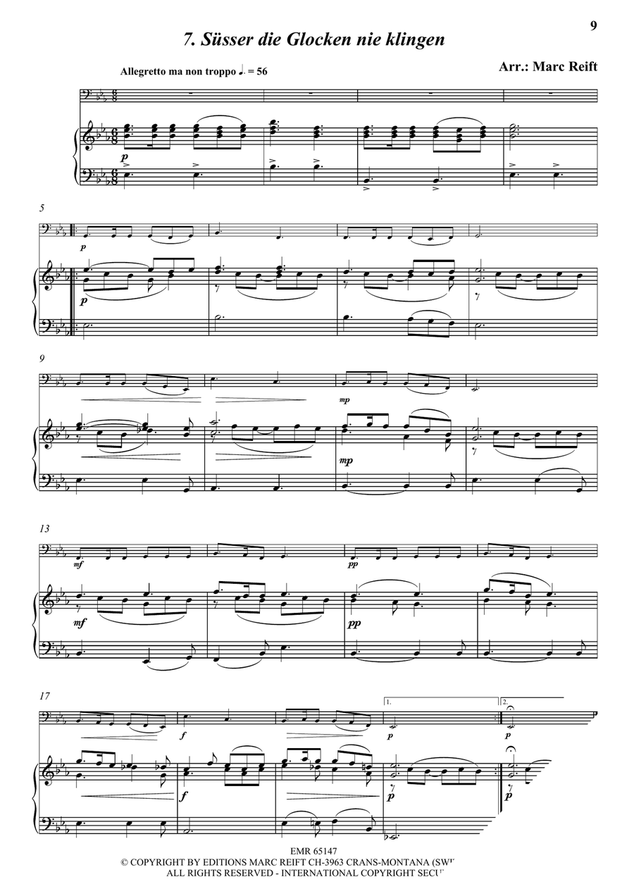 35 Easy Christmas Solos 35 Easy Christmas Solos Trombone scores gallery preview page 9