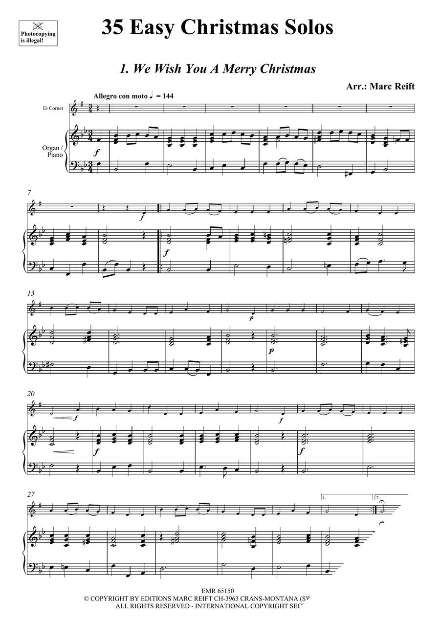 35 Easy Christmas Solos 35 Easy Christmas Solos Cornet scores gallery preview page 3