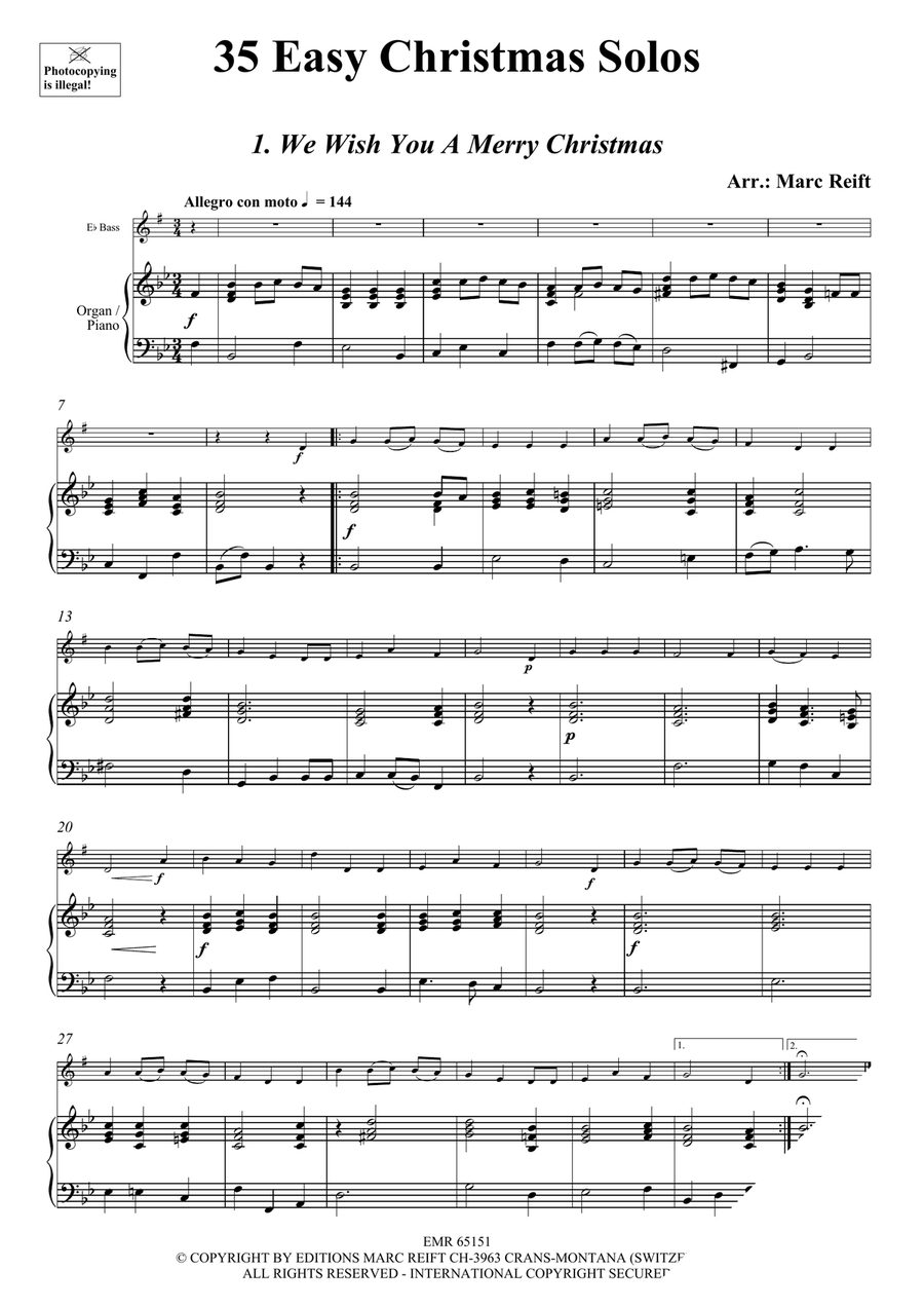 35 Easy Christmas Solos 35 Easy Christmas Solos Organ scores gallery preview page 3