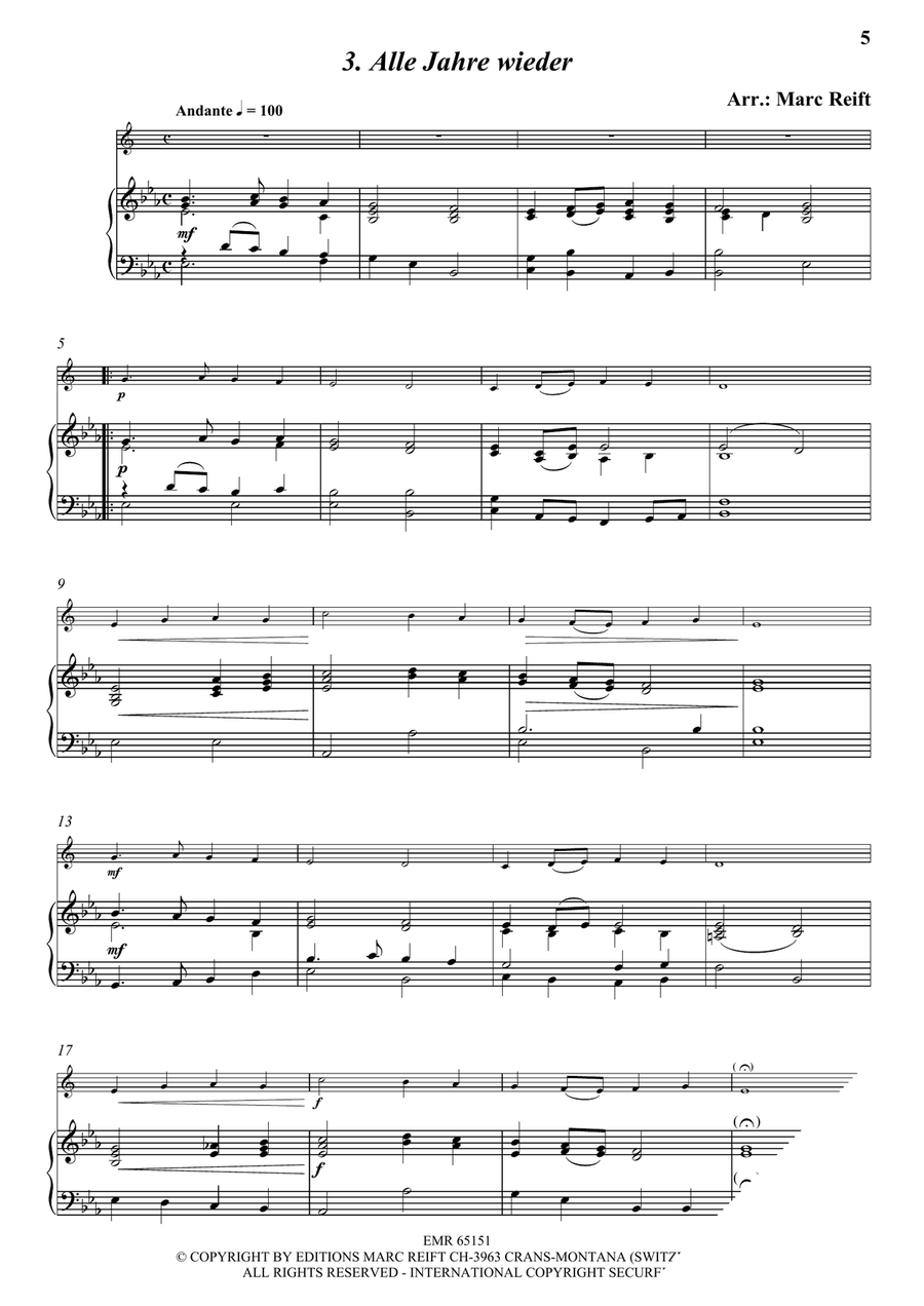 35 Easy Christmas Solos 35 Easy Christmas Solos Organ scores gallery preview page 5