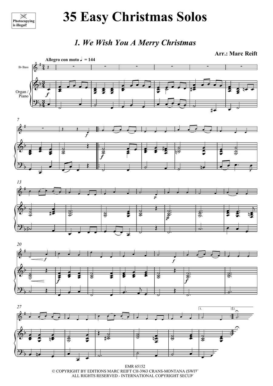 35 Easy Christmas Solos 35 Easy Christmas Solos Organ scores gallery preview page 3